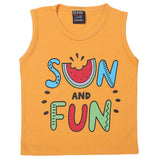 Girl's Sando T-Shirts - Peach, Kids, Girls T-Shirts, Chase Value, Chase Value