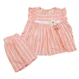 Newborns Half Sleeves Girls Suit - Peach, Kids, Newborn Girls Sets And Suits, Chase Value, Chase Value