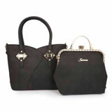 Women's Handbag (223J) 2 Pcs - Black, Women, Bags, Chase Value, Chase Value