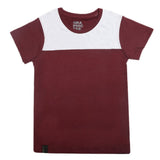 Boys Half Sleeves Fashion T-Shirt -Maroon, Kids, Boys T-Shirts, Chase Value, Chase Value