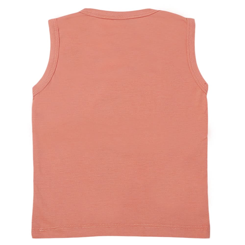 Girl's Sando T-Shirts - Peach, Kids, Girls T-Shirts, Chase Value, Chase Value