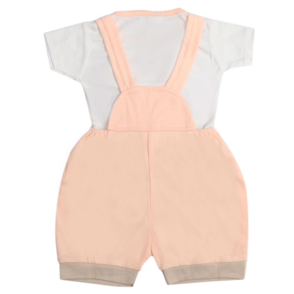 Newborn Boys Romper - Peach, Newborn Boys Rompers, Chase Value, Chase Value