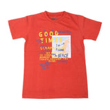 Boys Half Sleeves T-Shirt 3991 - Rust, Kids, Boys T-Shirts, Chase Value, Chase Value