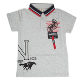 Boys Half Sleeves Polo T-Shirt - Light Grey, Kids, Boys T-Shirts, Chase Value, Chase Value