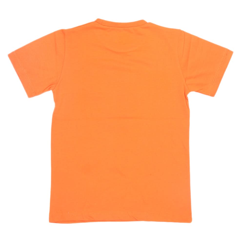 Boys Half Sleeves T-Shirt 3979 - Orange, Kids, Boys T-Shirts, Chase Value, Chase Value