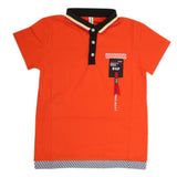 Boys Half Sleeves Polo T-Shirt - Orange, Kids, Boys T-Shirts, Chase Value, Chase Value