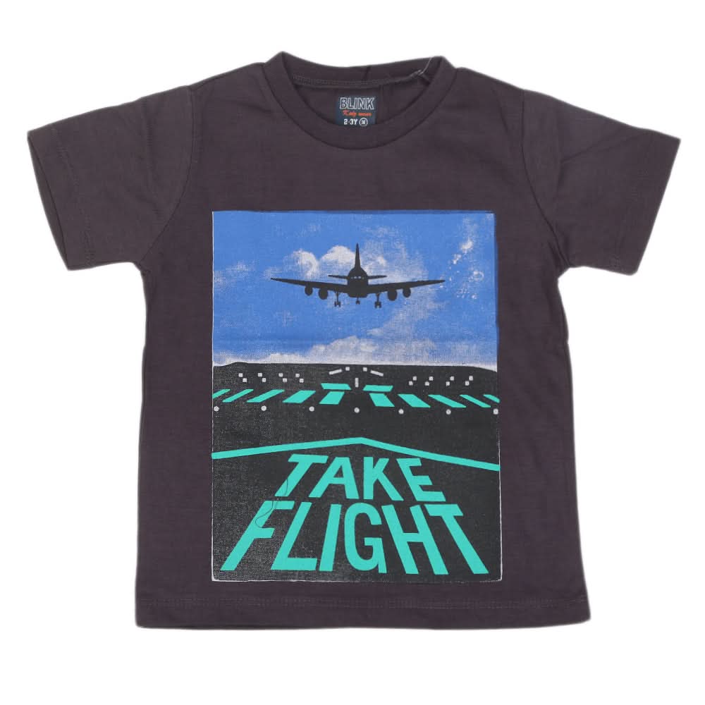 Boys Half Sleeves Jersey T-Shirt 4150 - Dark Grey, Kids, Boys T-Shirts, Chase Value, Chase Value