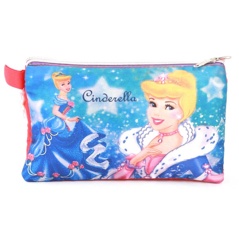 Pencil Pouch Two Zipper - Red, Kids, Pencil Boxes And Stationery Sets, Chase Value, Chase Value