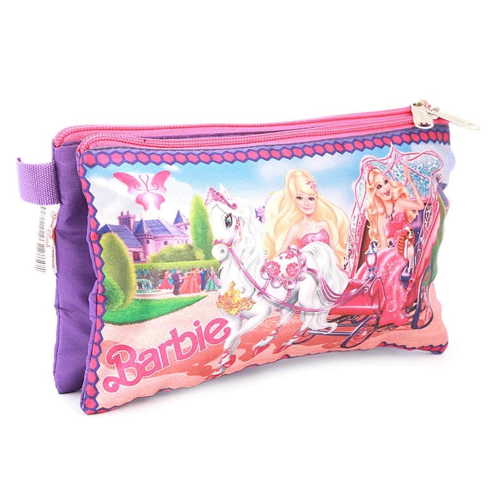 Pencil Pouch Two Zipper - Purple, Kids, Pencil Boxes And Stationery Sets, Chase Value, Chase Value