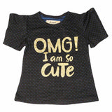 Girls Half Sleeves T-Shirt ST-03 - Black, Kids, Girls T-Shirts, Chase Value, Chase Value
