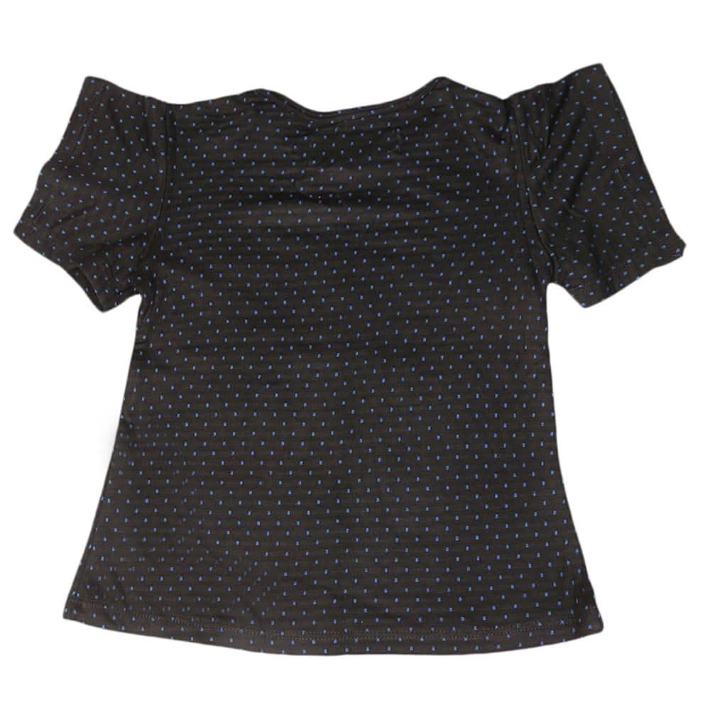 Girls Half Sleeves T-Shirt ST-03 - Black, Kids, Girls T-Shirts, Chase Value, Chase Value