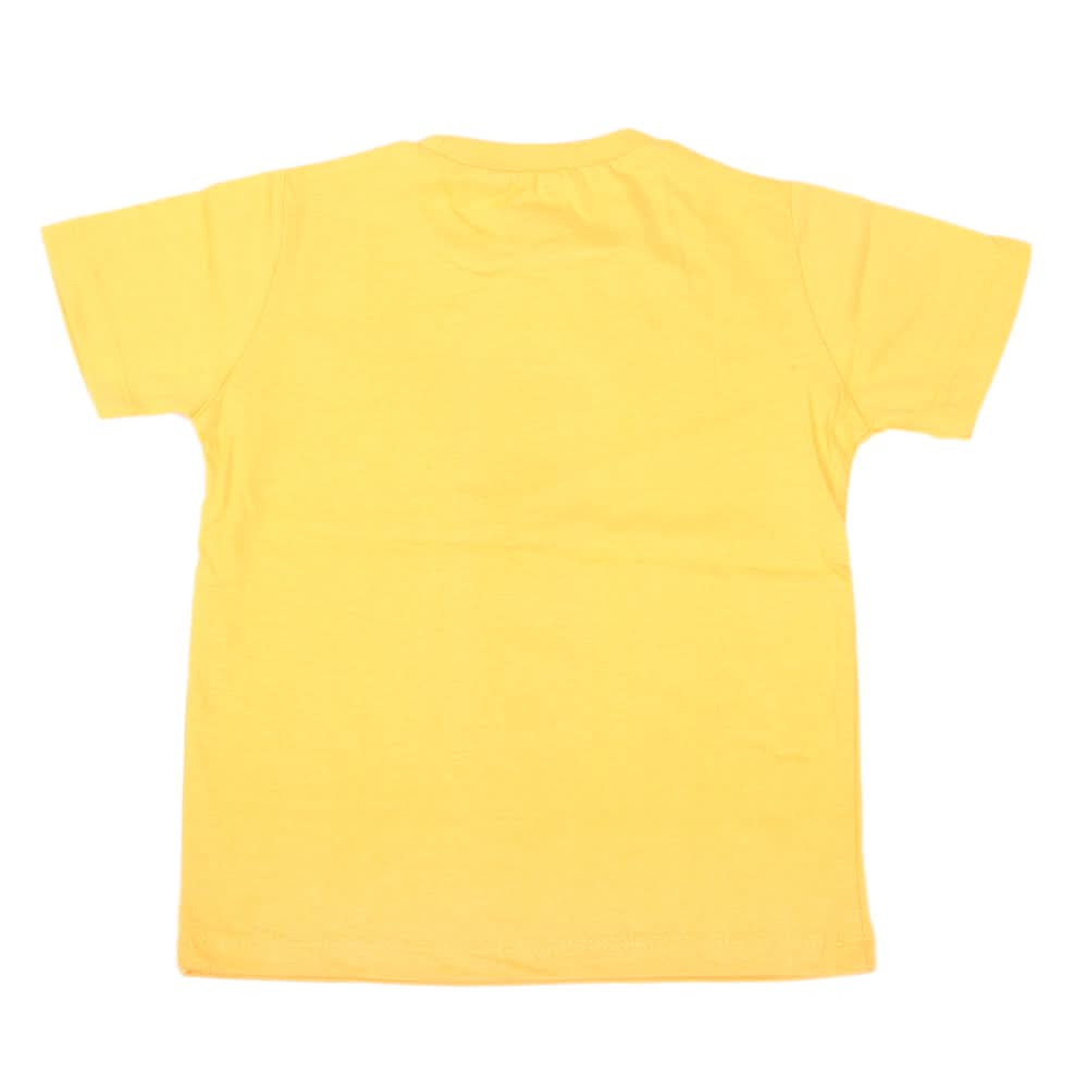 Boys Half Sleeves T-Shirt 3984 - Yellow, Kids, Boys T-Shirts, Chase Value, Chase Value