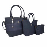 Women's Handbag (9725) 3 Pcs - Navy Blue, Women, Bags, Chase Value, Chase Value