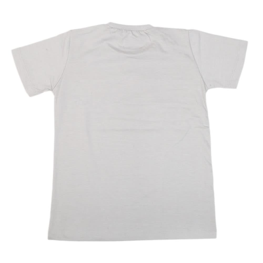 Boys Half Sleeves T-Shirt 3984 - Grey, Kids, Boys T-Shirts, Chase Value, Chase Value