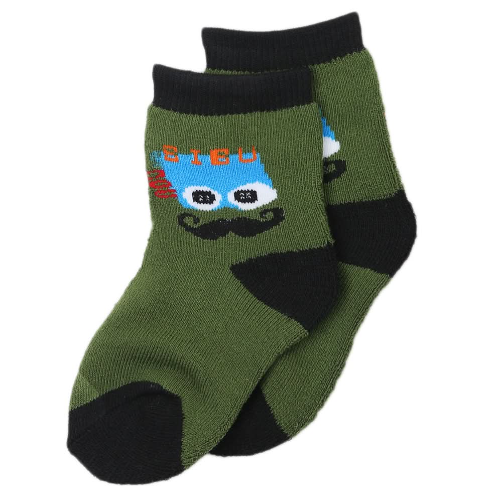 Kids Winter Socks - RS481 - Dark Green - A, Kids, Boys Socks, Kids, Girls Socks, Chase Value, Chase Value
