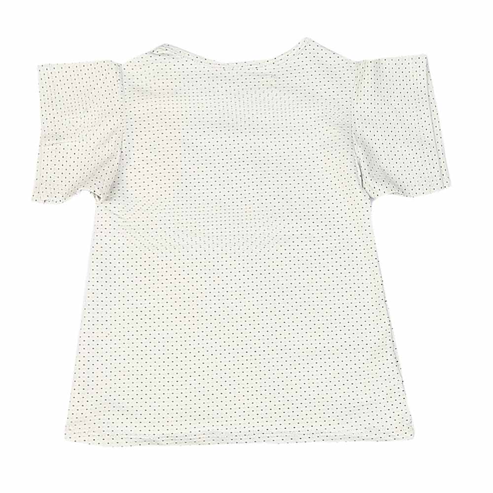 Girls Half Sleeves T-Shirt ST-03 - White, Kids, Girls T-Shirts, Chase Value, Chase Value