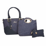 Women's Handbag (9728) 3 Pcs - Blue, Women, Bags, Chase Value, Chase Value