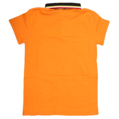 Boys Half Sleeves Polo T-Shirt - Rust, Kids, Boys T-Shirts, Chase Value, Chase Value