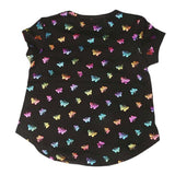 Girls Half Sleeves T-Shirt ST-01 - Black, Kids, Girls T-Shirts, Chase Value, Chase Value