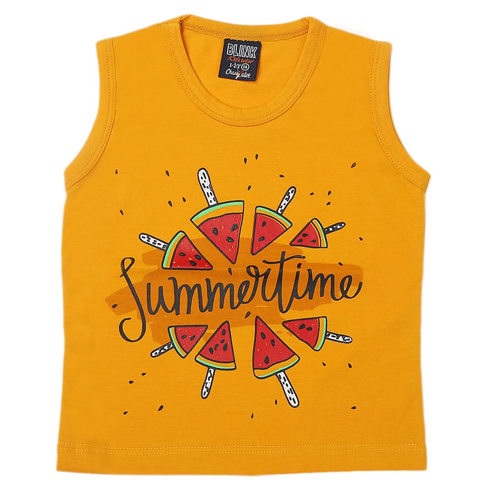 Girl's Sando T-Shirts - Mustard, Kids, Girls T-Shirts, Chase Value, Chase Value
