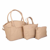 Women's Handbag (5203) 3 Pcs - Apricot, Women, Bags, Chase Value, Chase Value