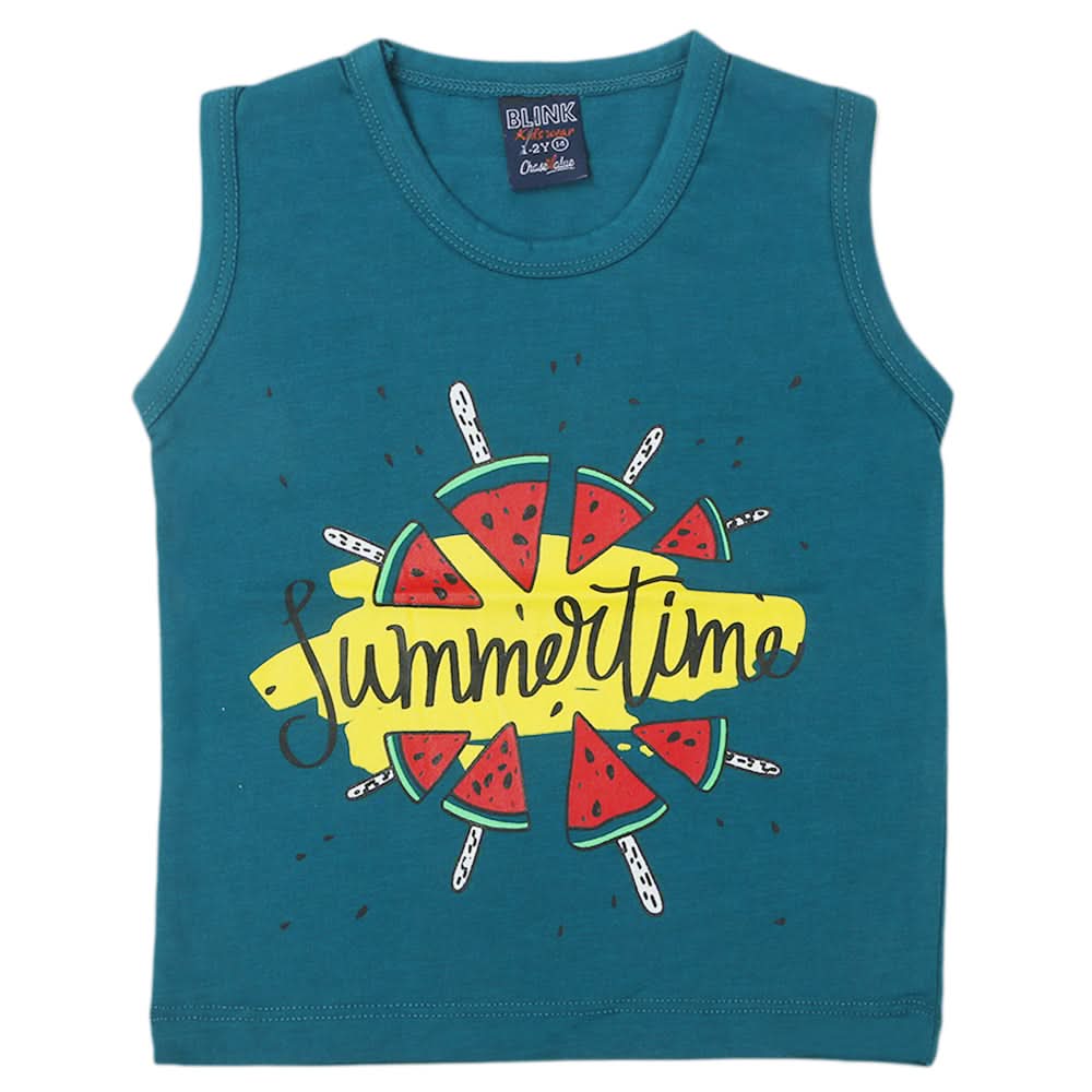 Girl's Sando T-Shirts - Steel Green, Kids, Girls T-Shirts, Chase Value, Chase Value