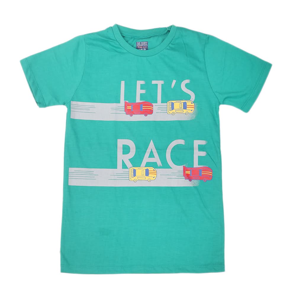 Boys Half Sleeves T-Shirt 3981 - Green, Kids, Boys T-Shirts, Chase Value, Chase Value