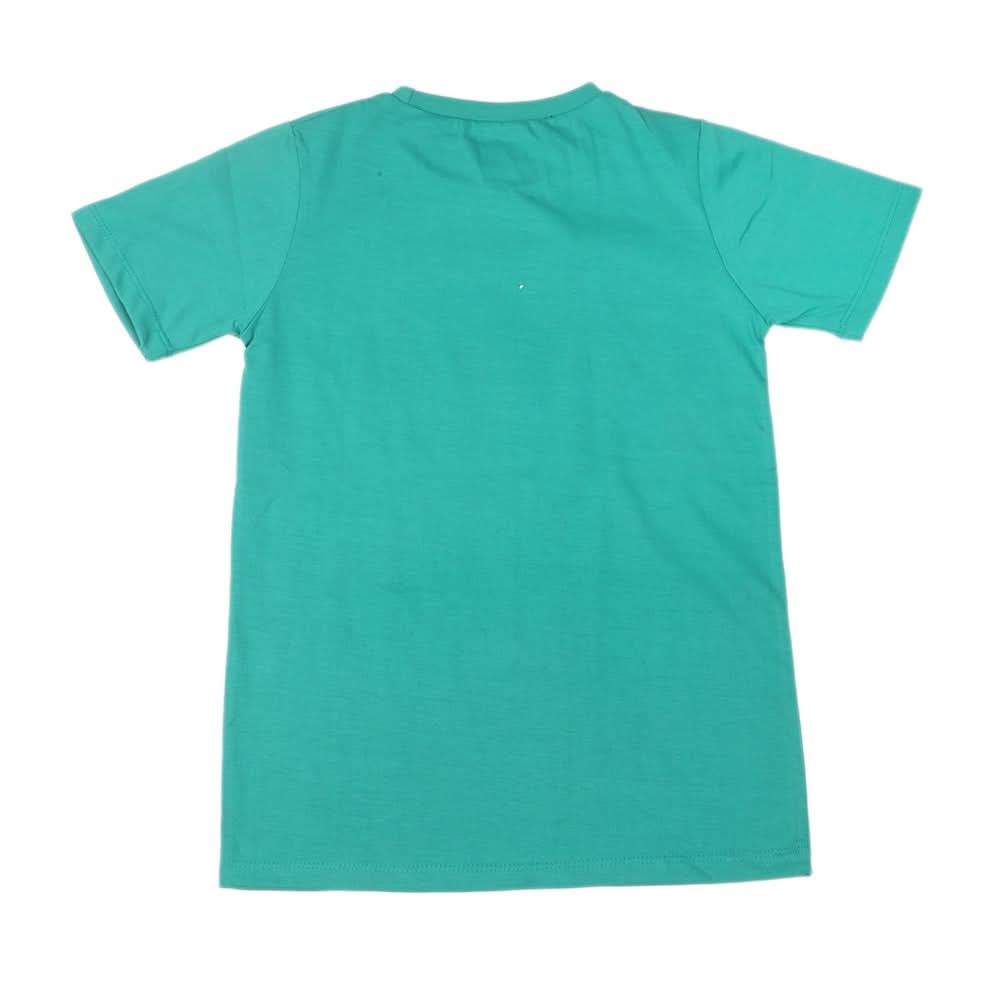 Boys Half Sleeves T-Shirt 3981 - Green, Kids, Boys T-Shirts, Chase Value, Chase Value