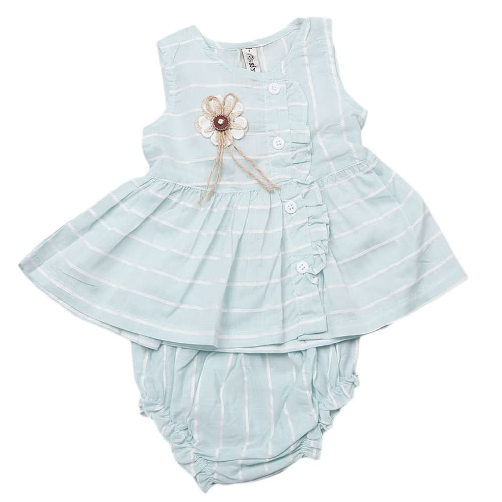Newborns Half Sleeves Girls Suit - Green, Kids, Newborn Girls Sets And Suits, Chase Value, Chase Value