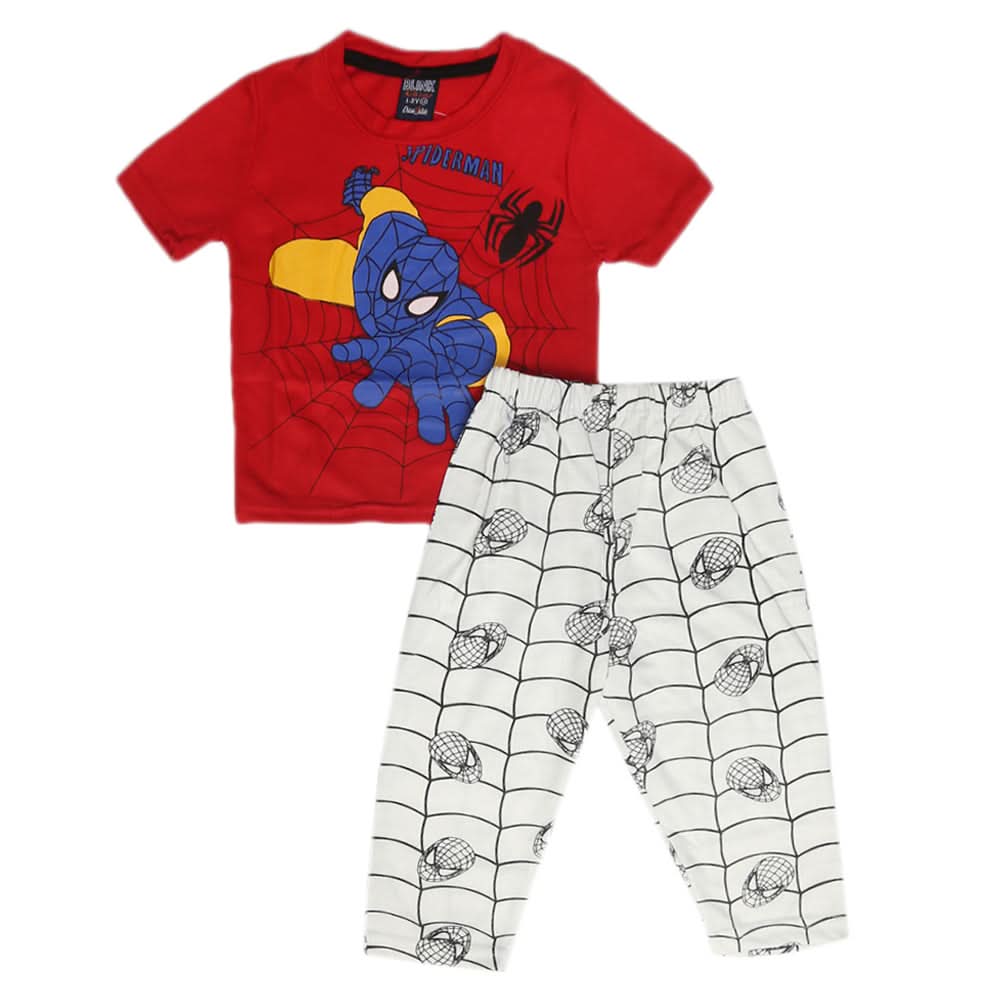 Boys Sleeping Suits - Red, Boys Sets & Suits, Chase Value, Chase Value