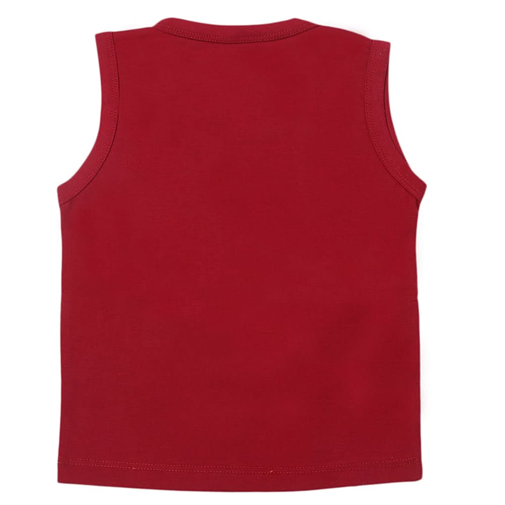 Boys Sando T-Shirt - Maroon, Kids, Boys T-Shirts, Chase Value, Chase Value