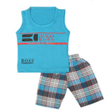 Boys 2 Pcs Suit Sando - Blue, Kids, Boys Sets And Suits, Chase Value, Chase Value