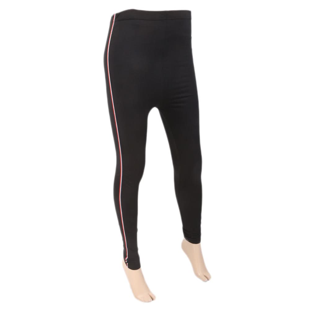 Women's Side Lace Tights - Black, Women, Pants & Tights, Chase Value, Chase Value