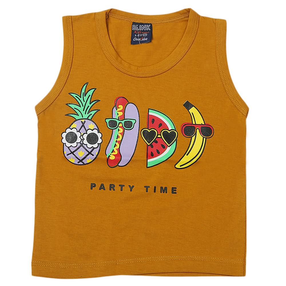 Boys Sando T-Shirt - Mustard, Kids, Boys T-Shirts, Chase Value, Chase Value
