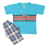 Boys 2 Pcs Suit Half Sleeves - Blue, Kids, Boys Sets And Suits, Chase Value, Chase Value