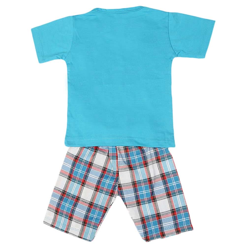 Boys 2 Pcs Suit Half Sleeves - Blue, Kids, Boys Sets And Suits, Chase Value, Chase Value
