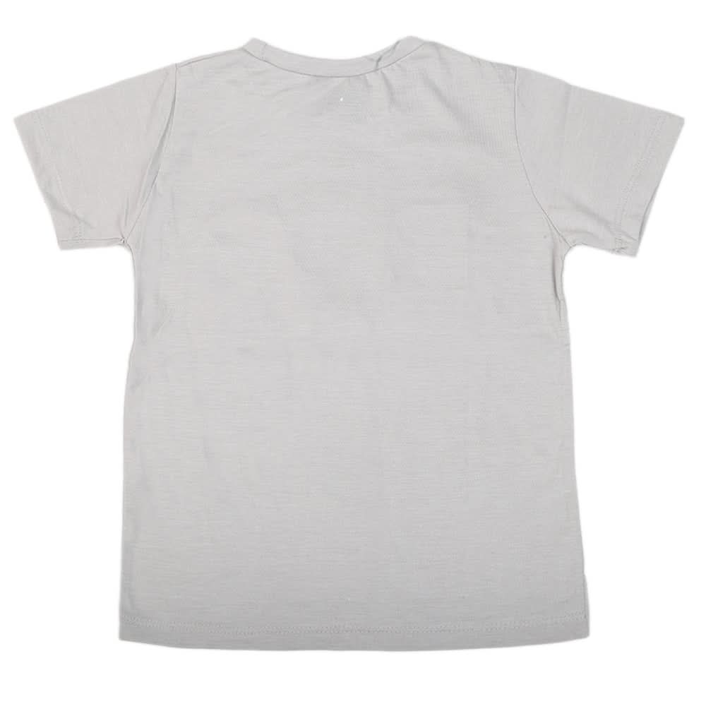 Boys Half Sleeves T-Shirt 3993 - Grey, Kids, Boys T-Shirts, Chase Value, Chase Value