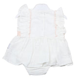 Newborn Half Sleeves Girls Romper - White, Kids, Newborn Girls Rompers, Chase Value, Chase Value