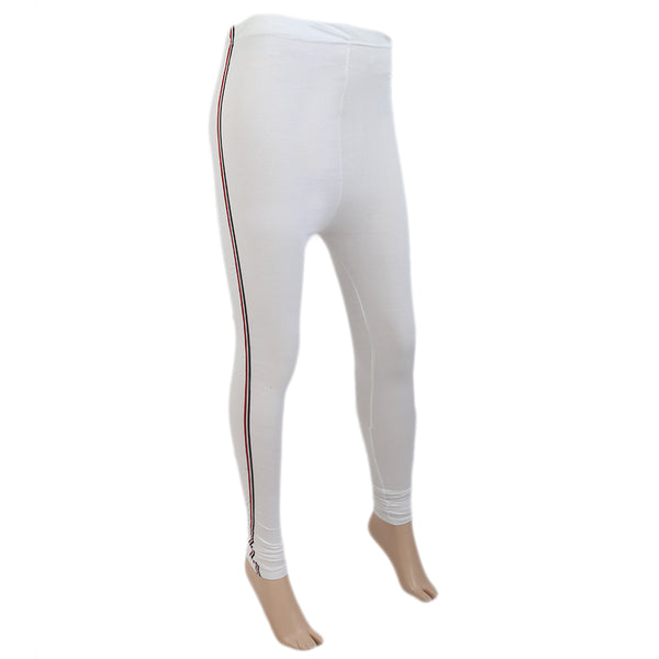 Women's Side Lace Tights - White, Women, Pants & Tights, Chase Value, Chase Value