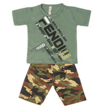Boys 2 Pcs Suit Half Sleeves - Green, Kids, Boys Sets And Suits, Chase Value, Chase Value
