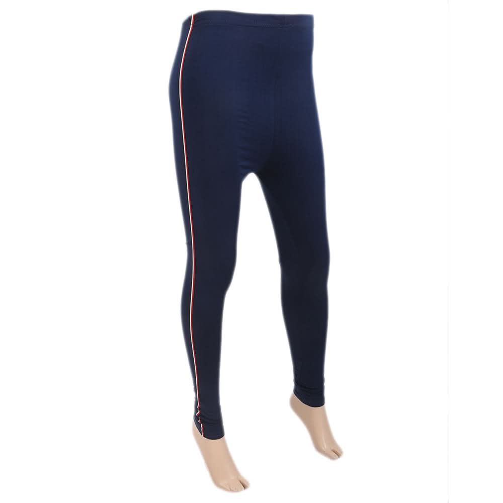 Women's Side Lace Tights - Navy Blue, Women, Pants & Tights, Chase Value, Chase Value