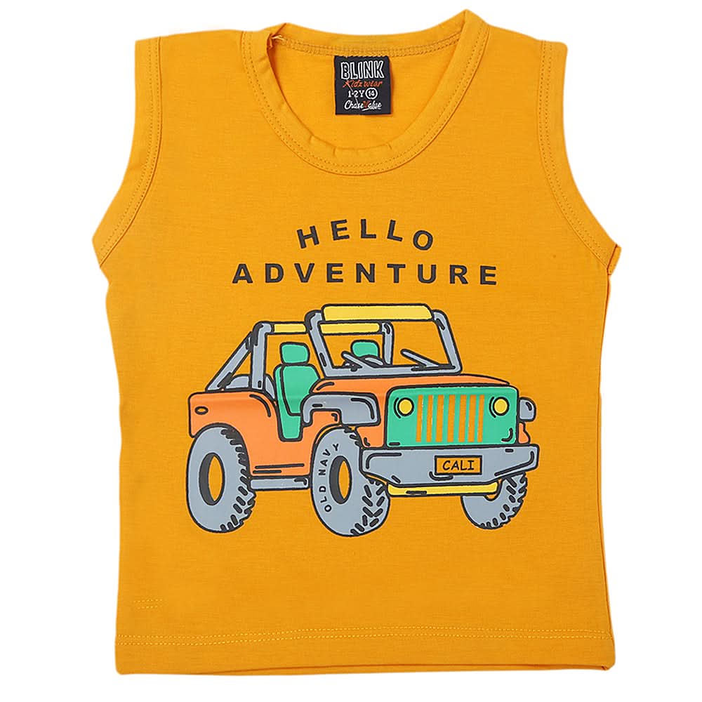 Boys Sando T-Shirt - Mustard, Kids, Boys T-Shirts, Chase Value, Chase Value