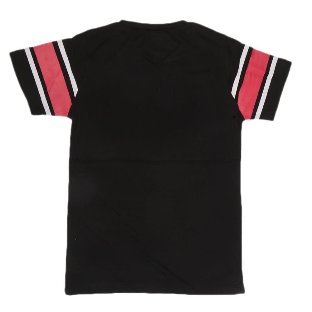 Boys Half Sleeves T-Shirt 3978 - Black, Kids, Boys T-Shirts, Chase Value, Chase Value