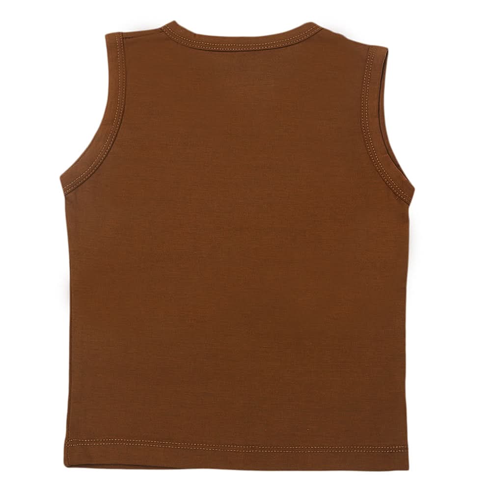 Boys Sando T-Shirt - Brown, Kids, Boys T-Shirts, Chase Value, Chase Value