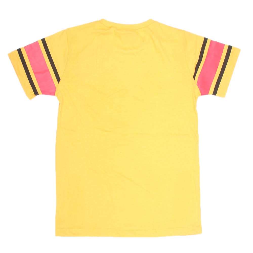 Boys Half Sleeves T-Shirt 3978 - Yellow, Kids, Boys T-Shirts, Chase Value, Chase Value