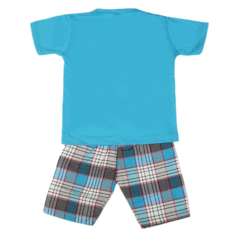 Boys 2 Pcs Suit Half Sleeves - Blue, Kids, Boys Sets And Suits, Chase Value, Chase Value