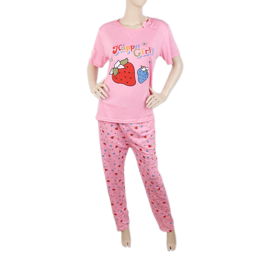 Women's Night Suit -Pink, Women, Night Suit, Chase Value, Chase Value