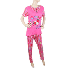 Women's Night Suit - Dark Pink, Women, Night Suit, Chase Value, Chase Value