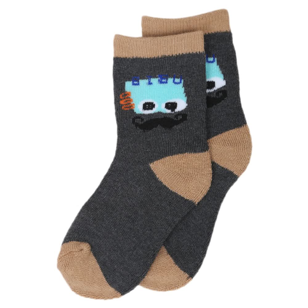 Kids Winter Socks - RS481 - Dark Grey - A, Kids, Boys Socks, Kids, Girls Socks, Chase Value, Chase Value