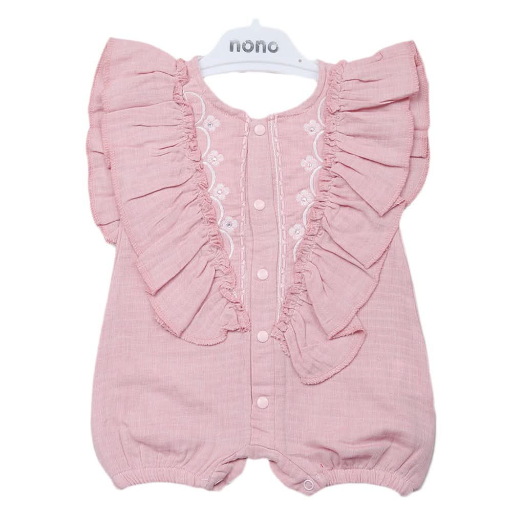Newborns Half Sleeves Girls Romper - Pink, Kids, Newborn Girls Rompers, Chase Value, Chase Value